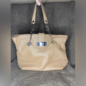 VGUC Furla Pebbled Leather Chain Strap Shoulder Bag